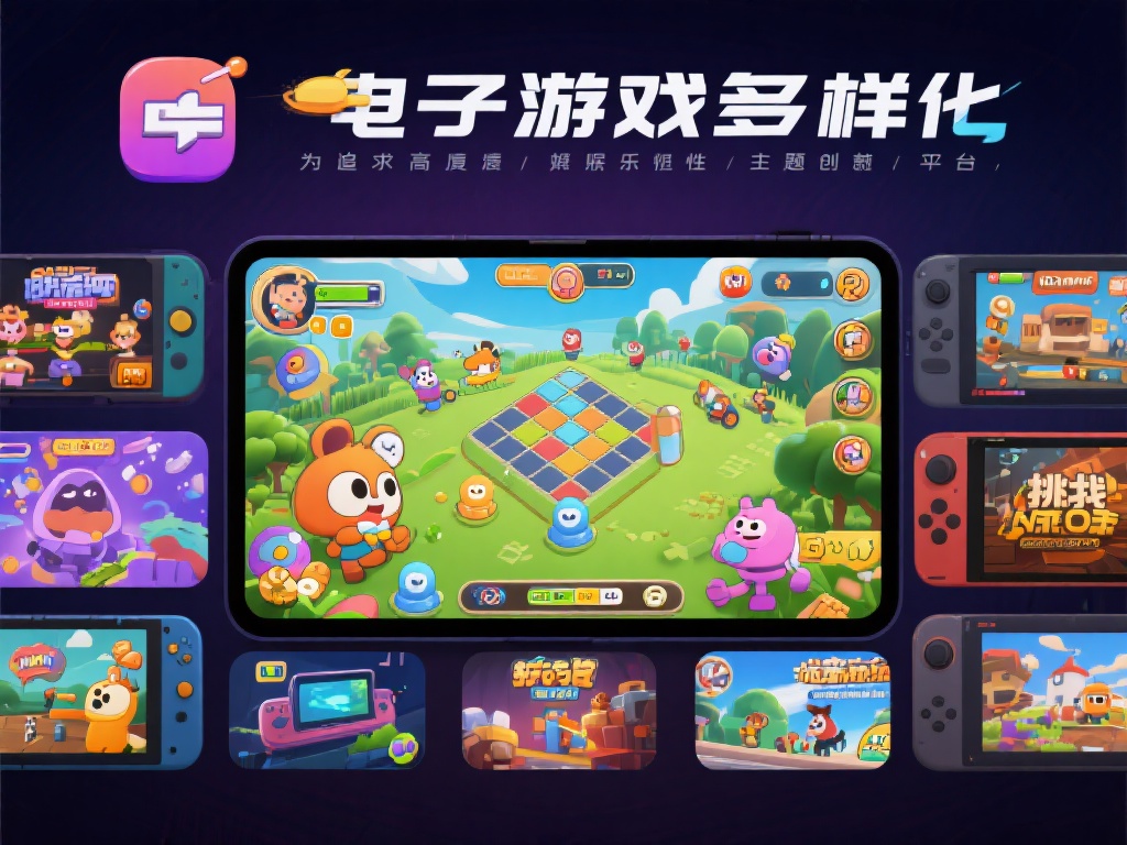 电子游戏多样化：为追求高度的娱乐性与主题创新，平台
